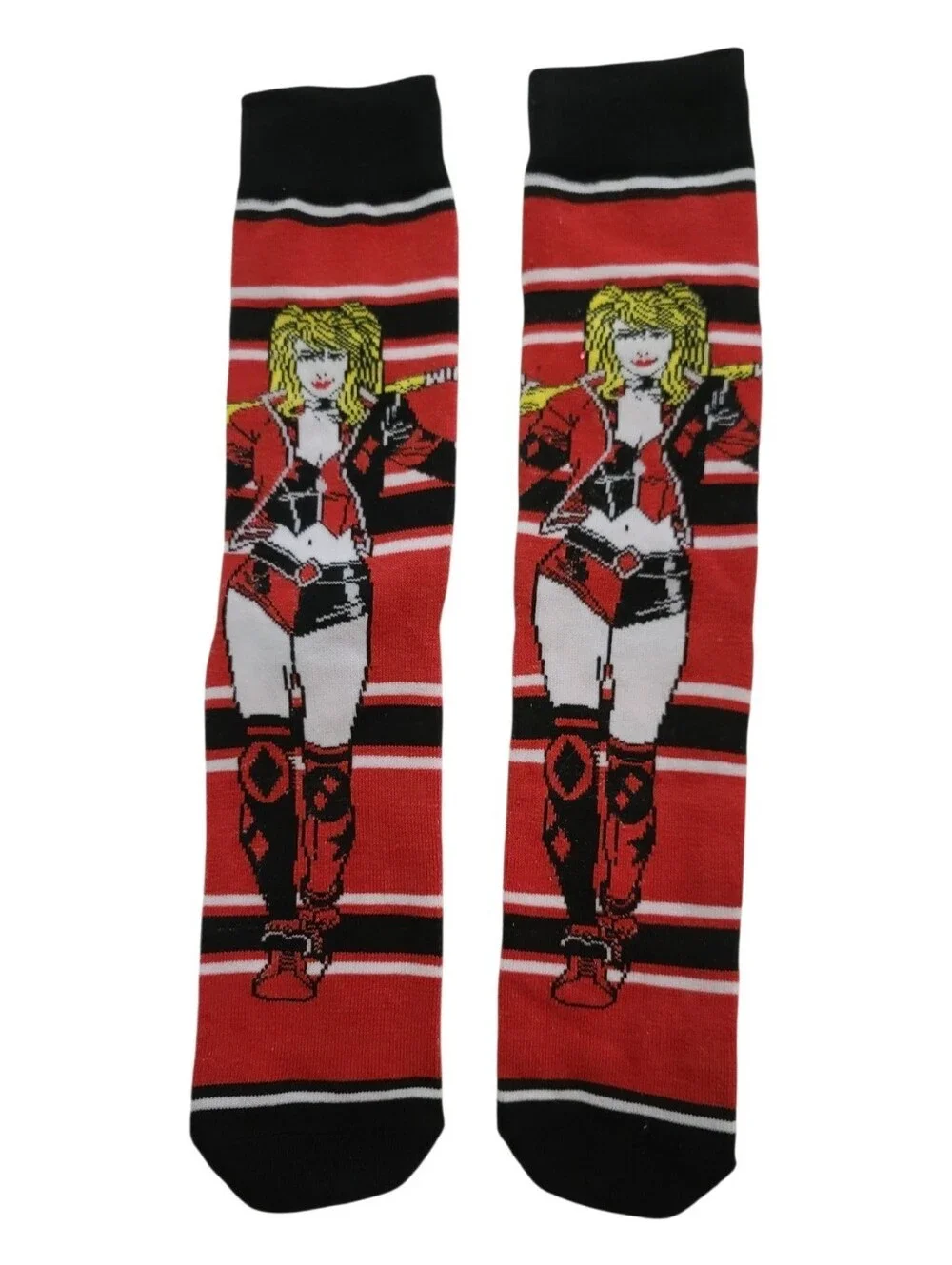 DC Comics Harley Quinn Crew Socks One Size Adult NWOT